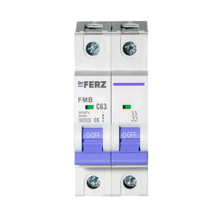 FMB-C 6kA 2P 63 х-ка C Автоматический выключатель